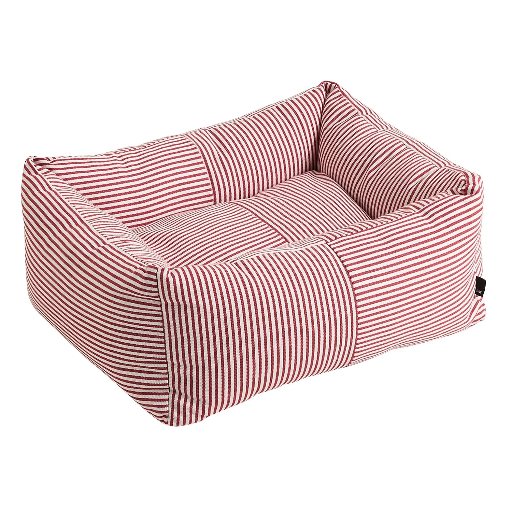Hey - Cama para perro a rayas | Rojo