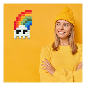 Pixel Corner - Karanlıkta Fosforlu Pixel Art Kiti - Karanlığın İçindeki Gökkuşağı