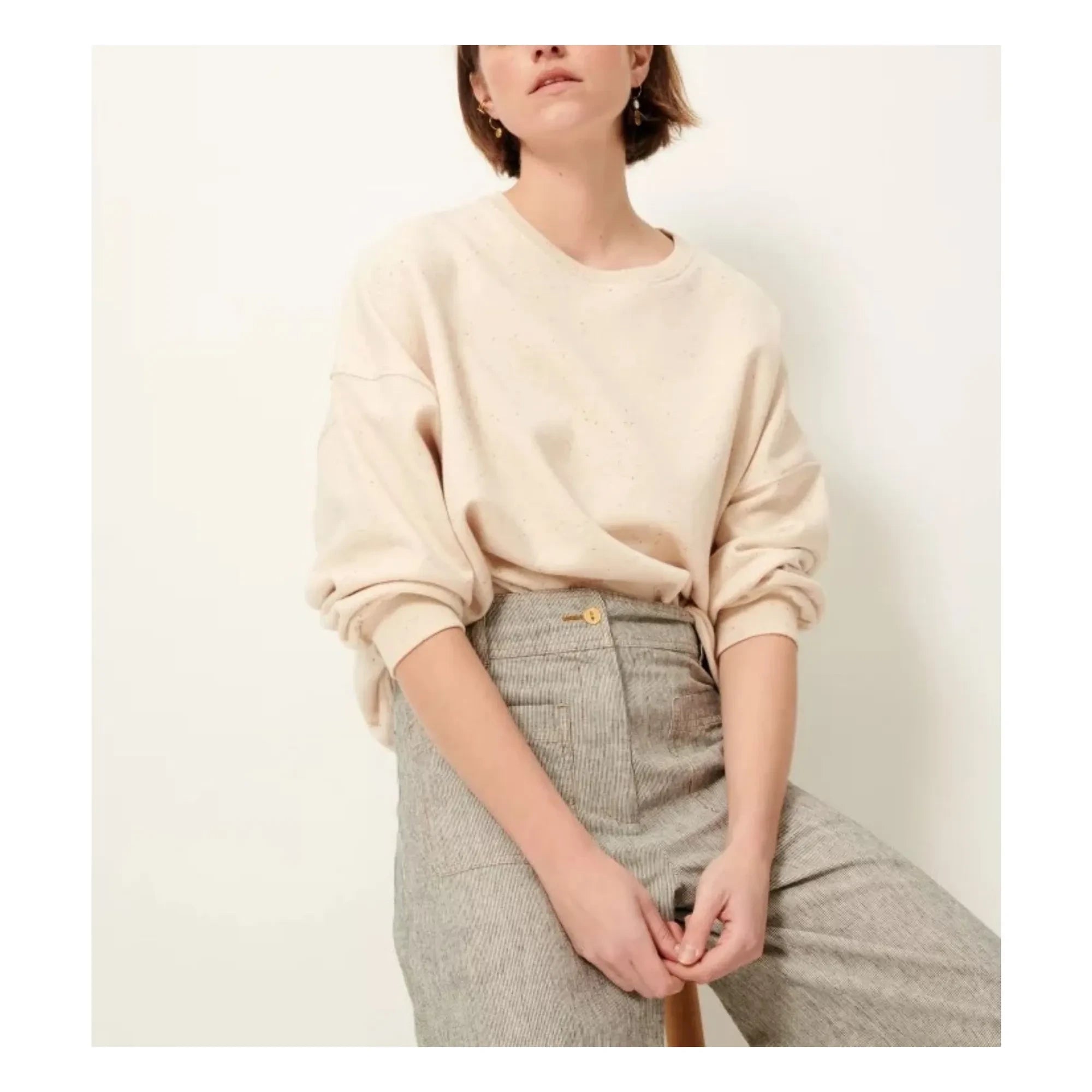 Sessùn - Sudadera Chebbi oversize | Crudo