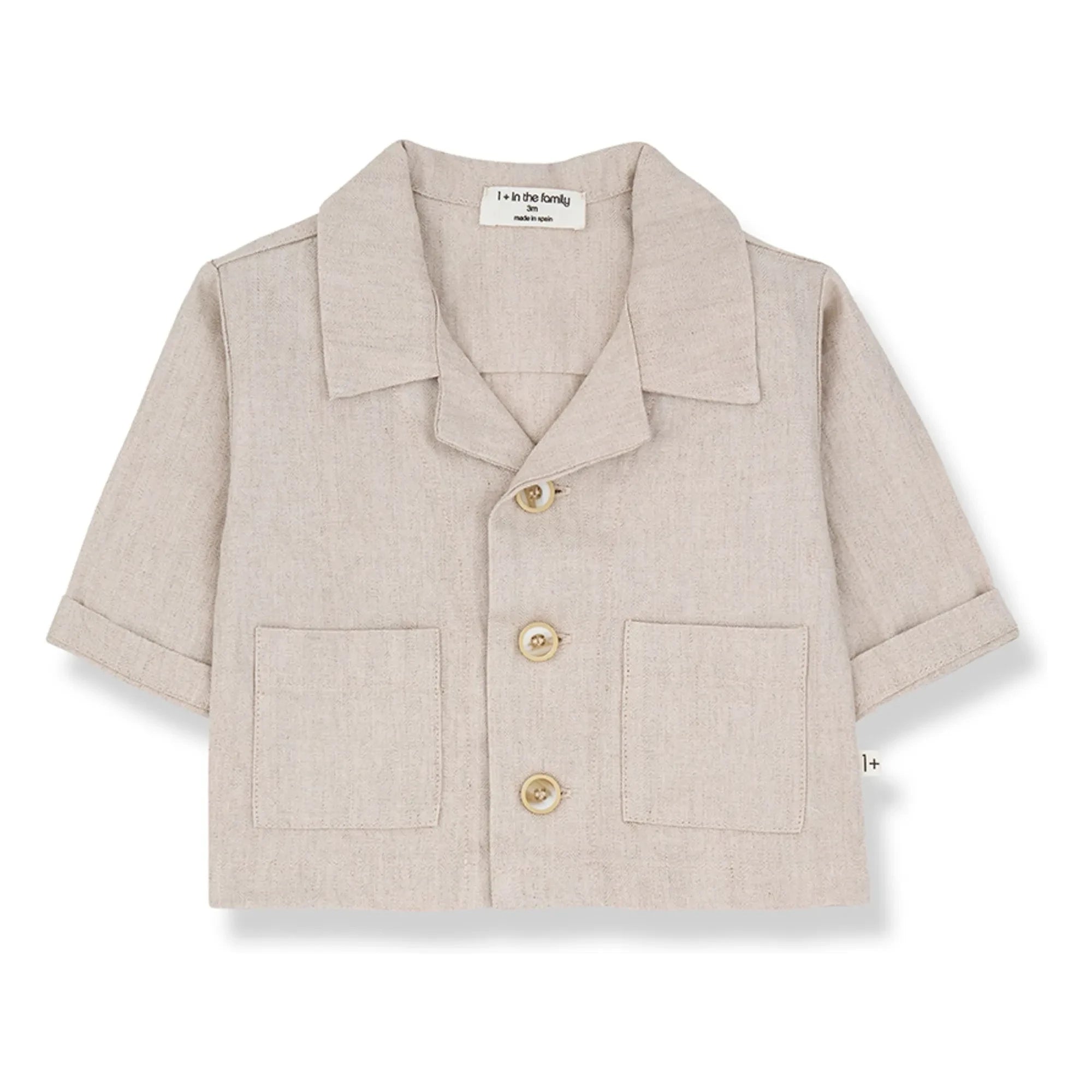 1+ in the family - Camisa de lino Perratallada | Beige