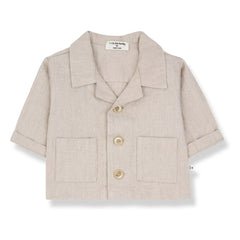 1+ in the family - Camisa de lino Perratallada | Beige