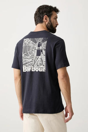 Camiseta de algodón para hombre Barbour MOONWELL