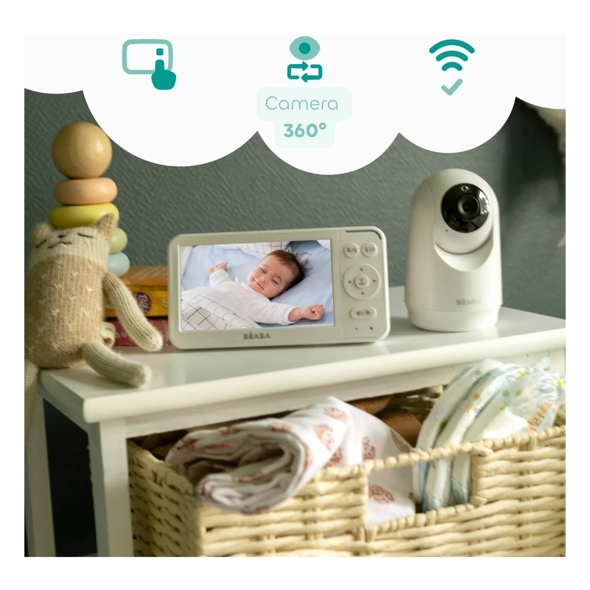 Béaba - Monitor de bebé Zen +2 | Blanco