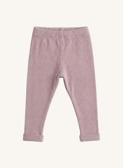 Studio Bohème - Leggings de Algodón Orgánico a Rayas | Malva
