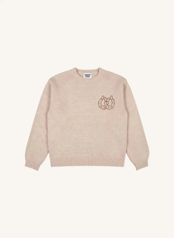 Hundred Pieces - Lacy Get Lucky Merino Wool Sweater | Crema
