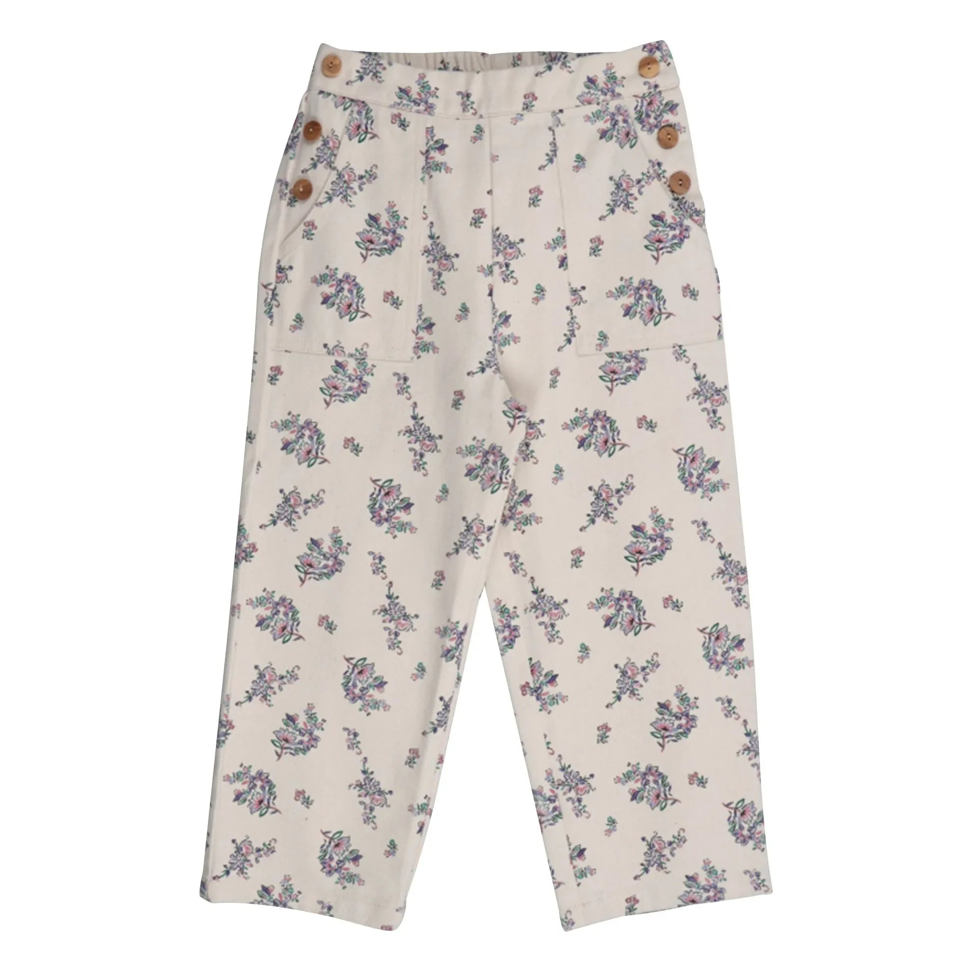 the new society - Pantalones de algodón orgánico Emma Fleuri | Beige