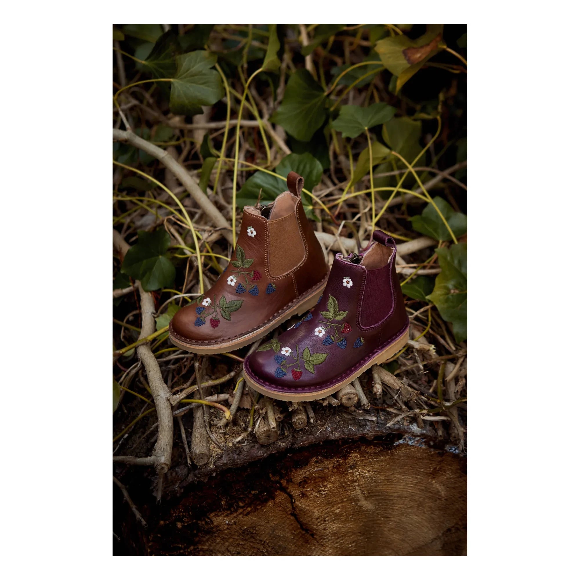 Petit Nord - Botines con cremallera - Colección Uniqua | Ciruela