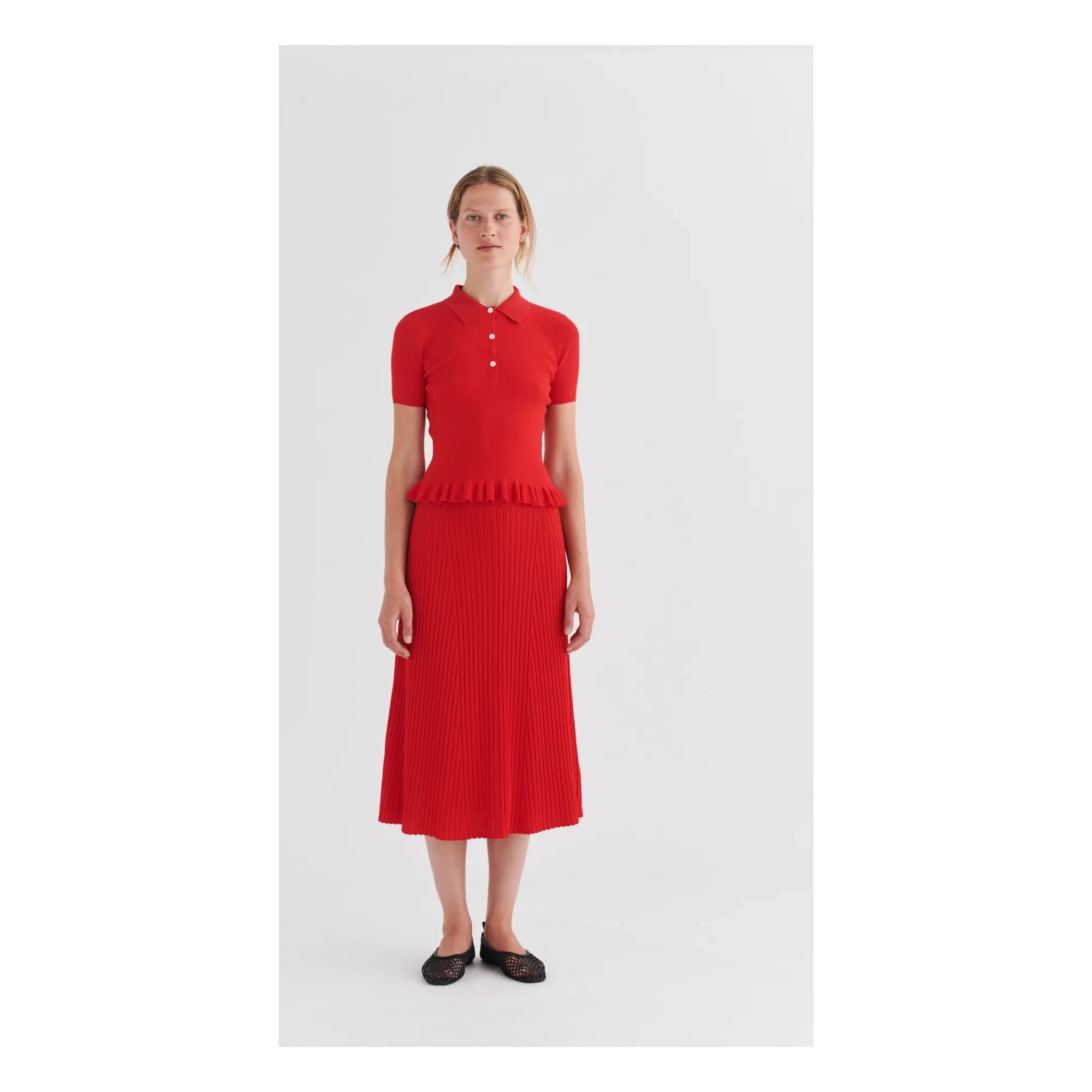 FUB - Falda con alto giro | Rojo