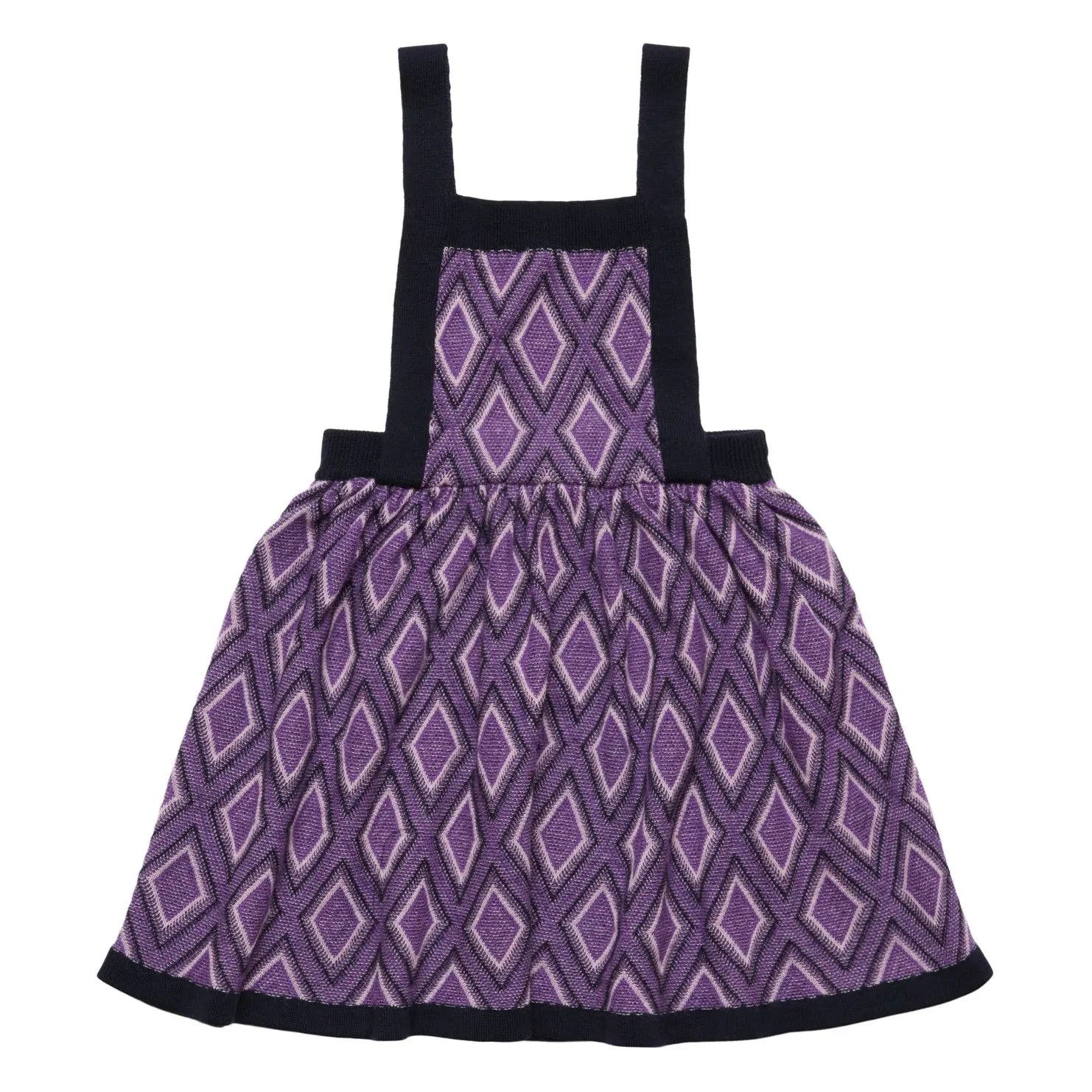 FUB - Harlequin Merino Yün Elbise | Mor