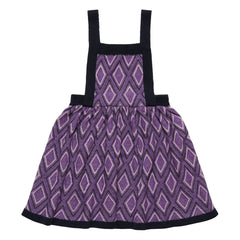 FUB - Harlequin Merino Yün Elbise | Mor