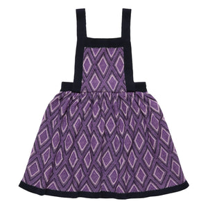 FUB - Harlequin Merino Yün Elbise | Mor