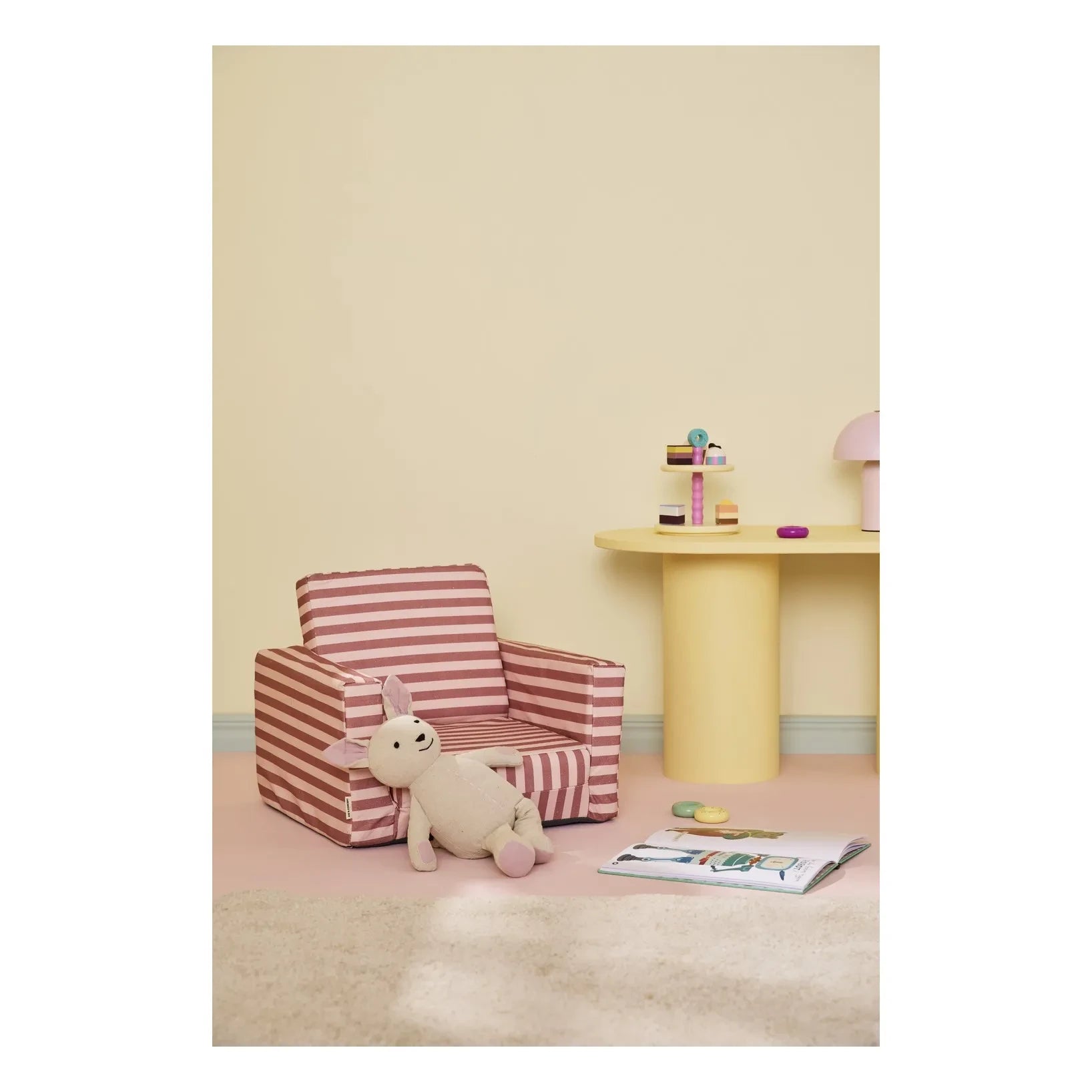 Kid's Concept - Çizgili Berjer | Pembe