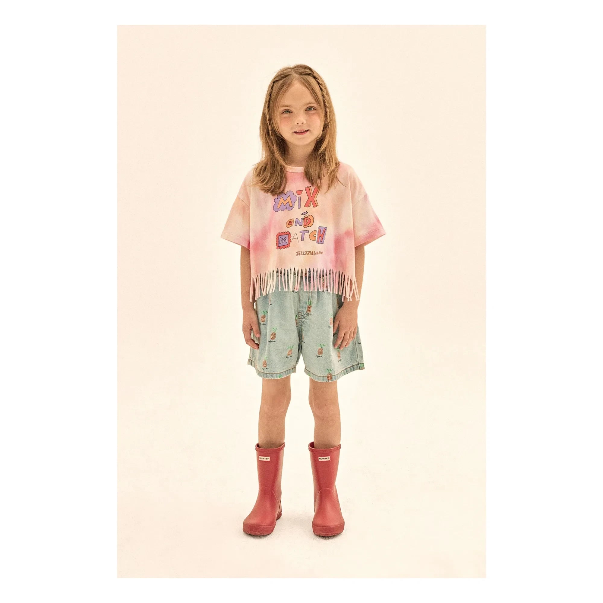 Jelly Mallow - Camiseta Tie-Dye con Borlas | Rosa