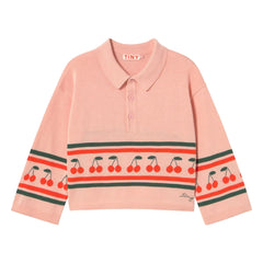 Tinycottons - Polo cereza de punto | Rosa