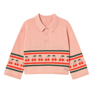 Tinycottons - Polo cereza de punto | Rosa