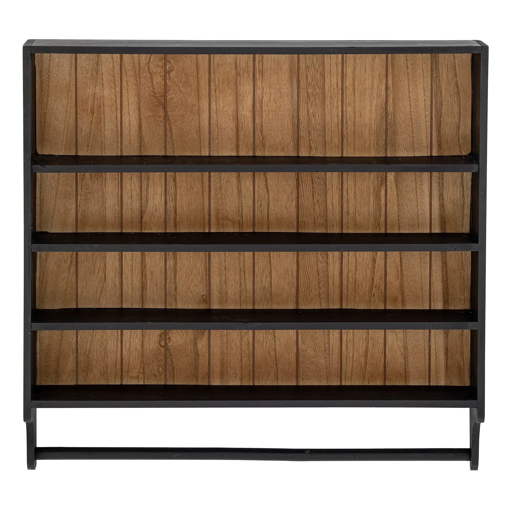Bloomingville - Estante de pared de madera Loup | Negro