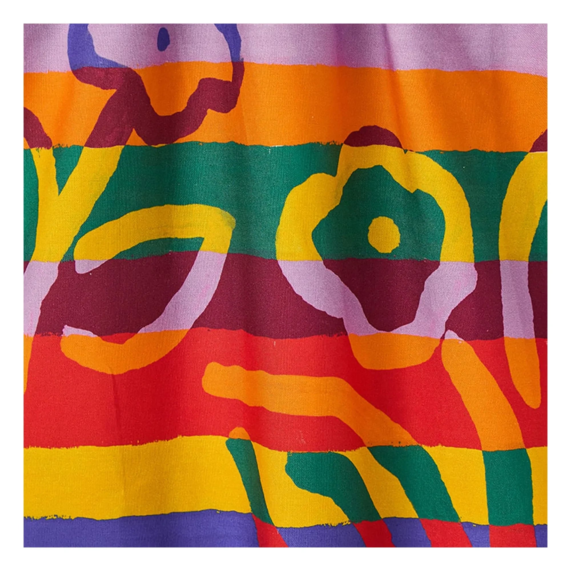 Fabula - Vestido de manga española con diseño de rayas y flores | Amarillo