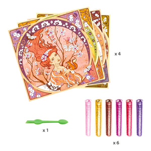 Djeco - Kit de Actividades Glitter Board