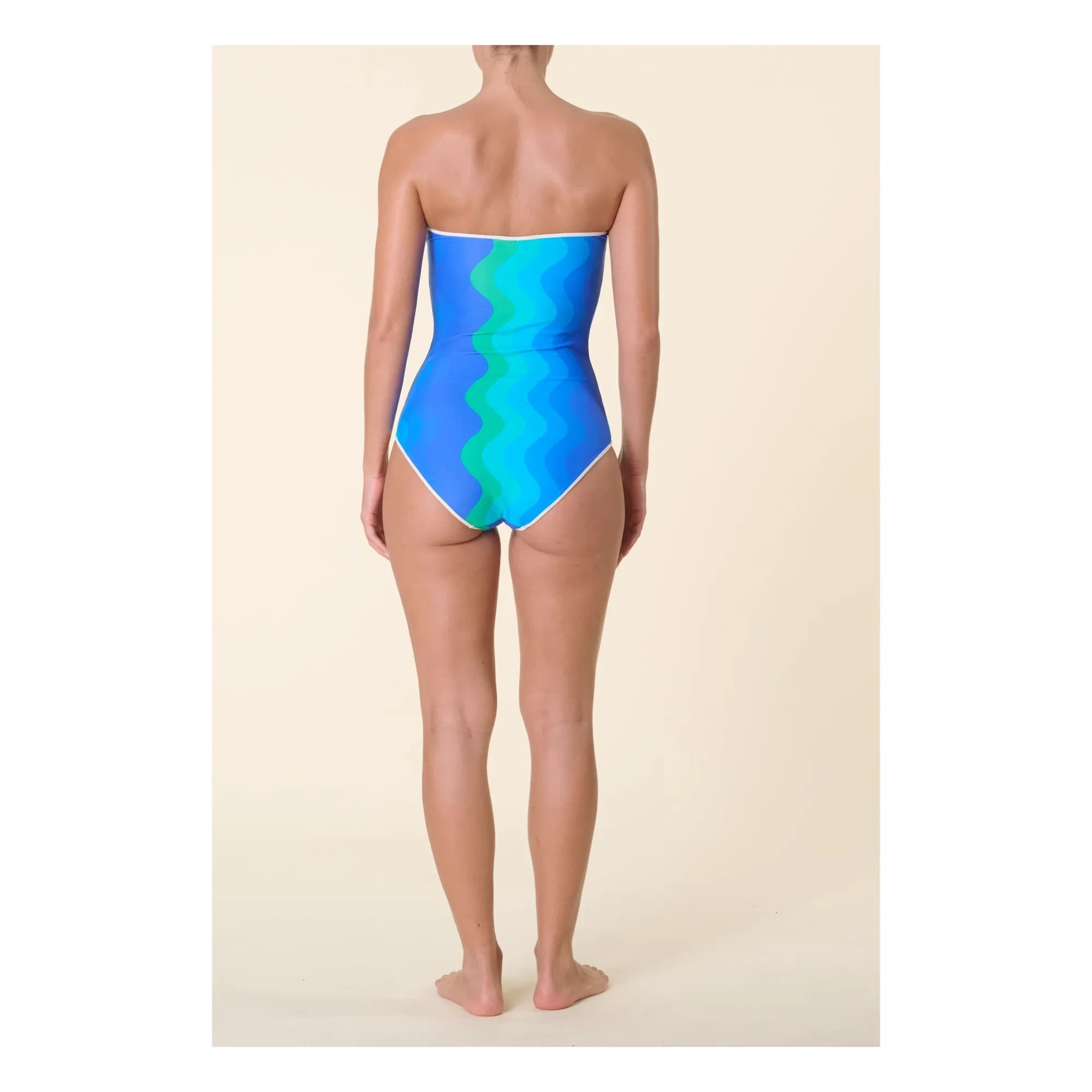 Casa Rosa - Traje de baño de una pieza Luna | Azul