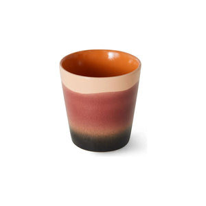 HKliving - Taza de cerámica de gres | Rojo ladrillo