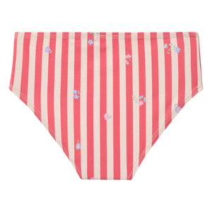 Trigo - Bañador Carla de Fibras Recicladas con Rayas | Rojo