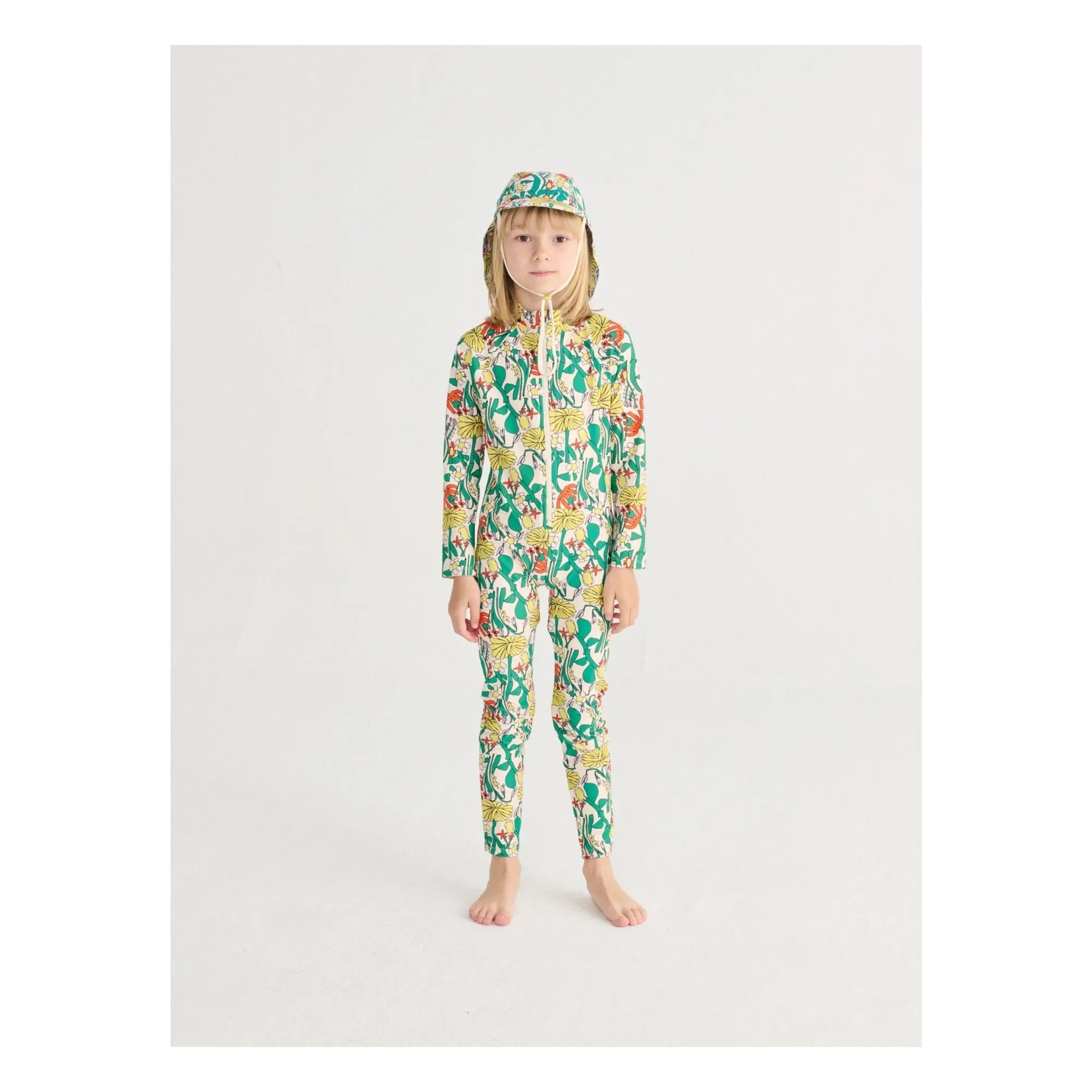 Bobo Choses - Gorro de baño de flores | White