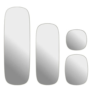 Muuto - Espejo de pared enmarcado 40x40 cm | Gris claro