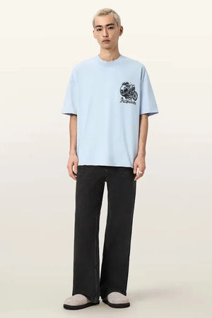 Camiseta de algodón AllSaints PANHEAD