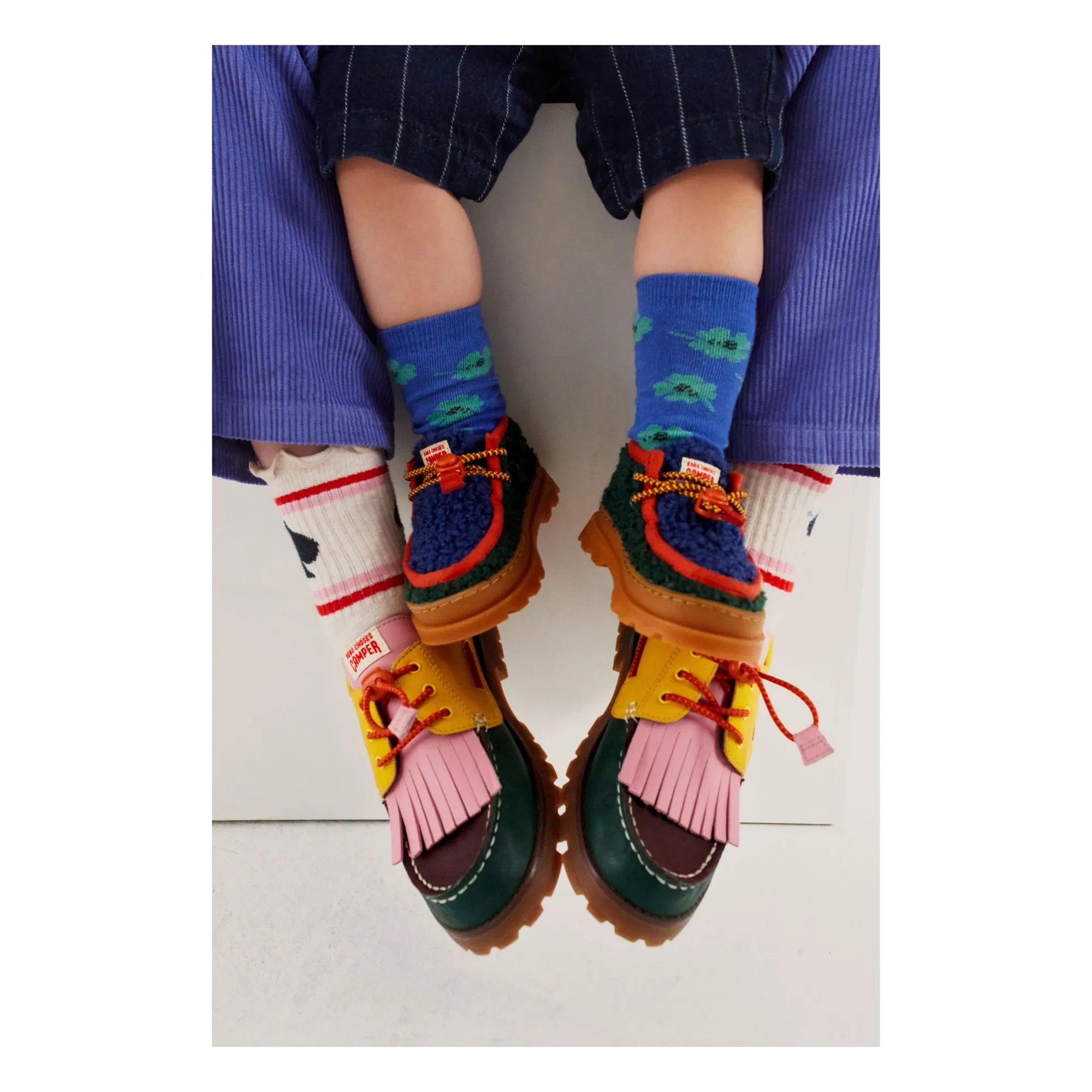 Bobo Choses - Zapatos Derby de Estilo Sherpa Wallabee - Bobo Choses x Camper | Verde