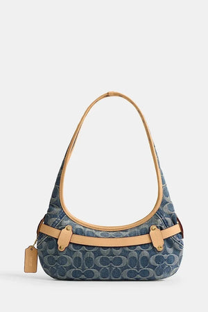 Bolso hobo para mujer Coach Belted Ergo Shoulder Bag 26 de denim