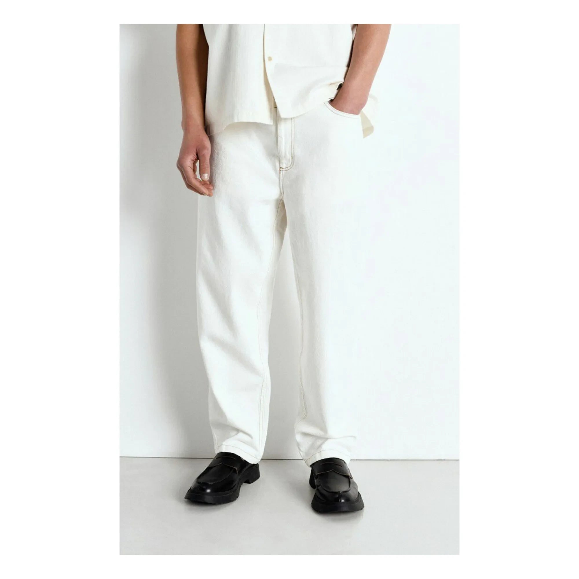 American Vintage - Jean Jozastreet Fibras recicladas | Blanco