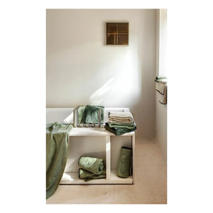 Haomy - Toalla de baño de algodón Issey | Verde almendra