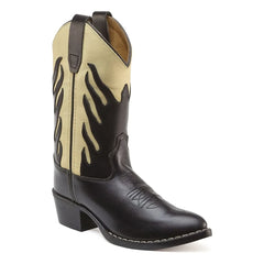 Bootstock - Santiags Flames Black | Black