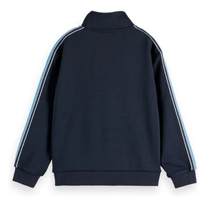 Scotch & Soda - Sudadera de rayas con cremallera | Azul marino