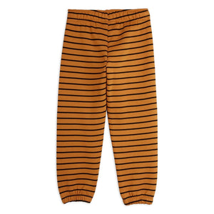 Mini Rodini - Çizgili Organik Pamuk Jogger | Kahverengi