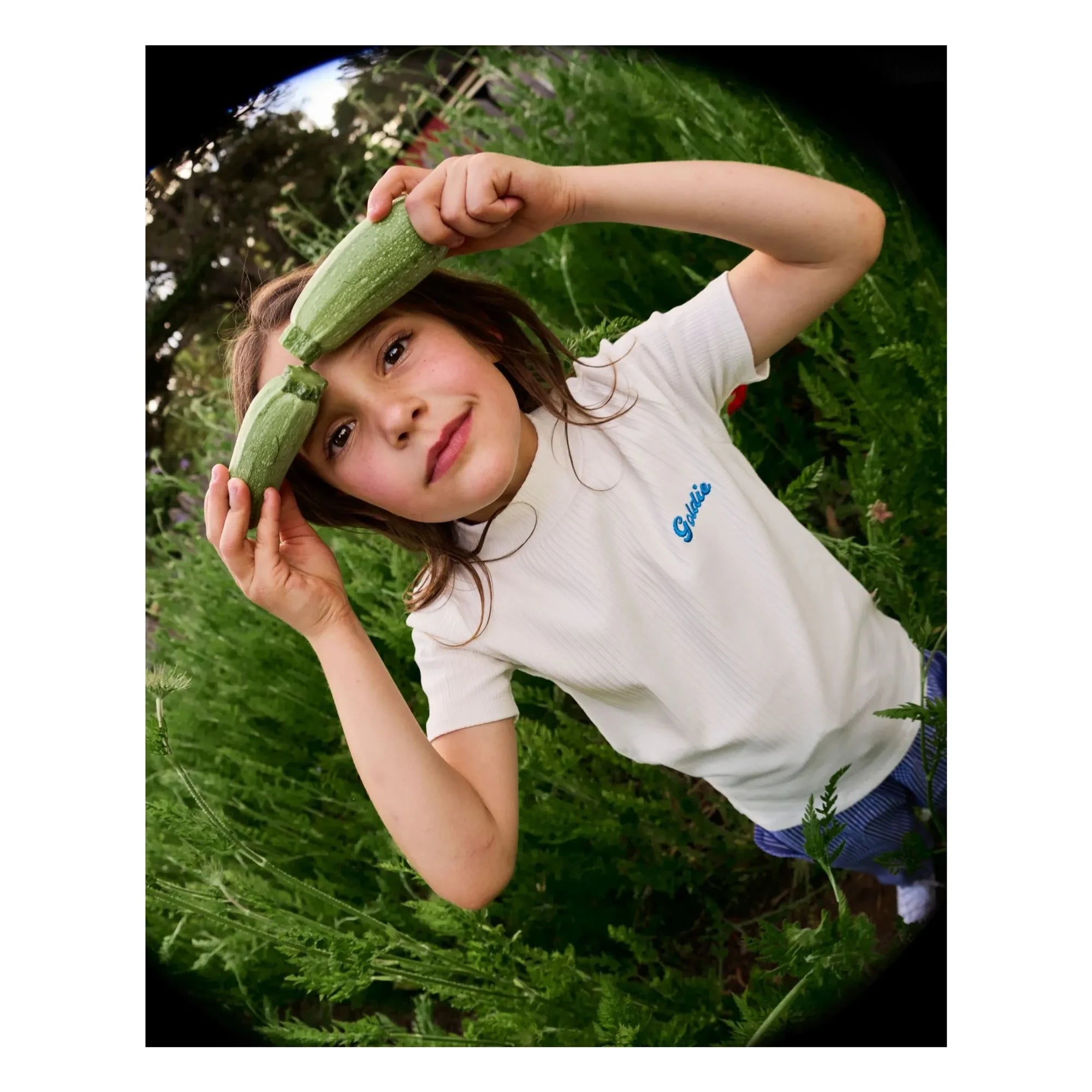Goldie + Ace - Camiseta de pana Goldie | Blanca