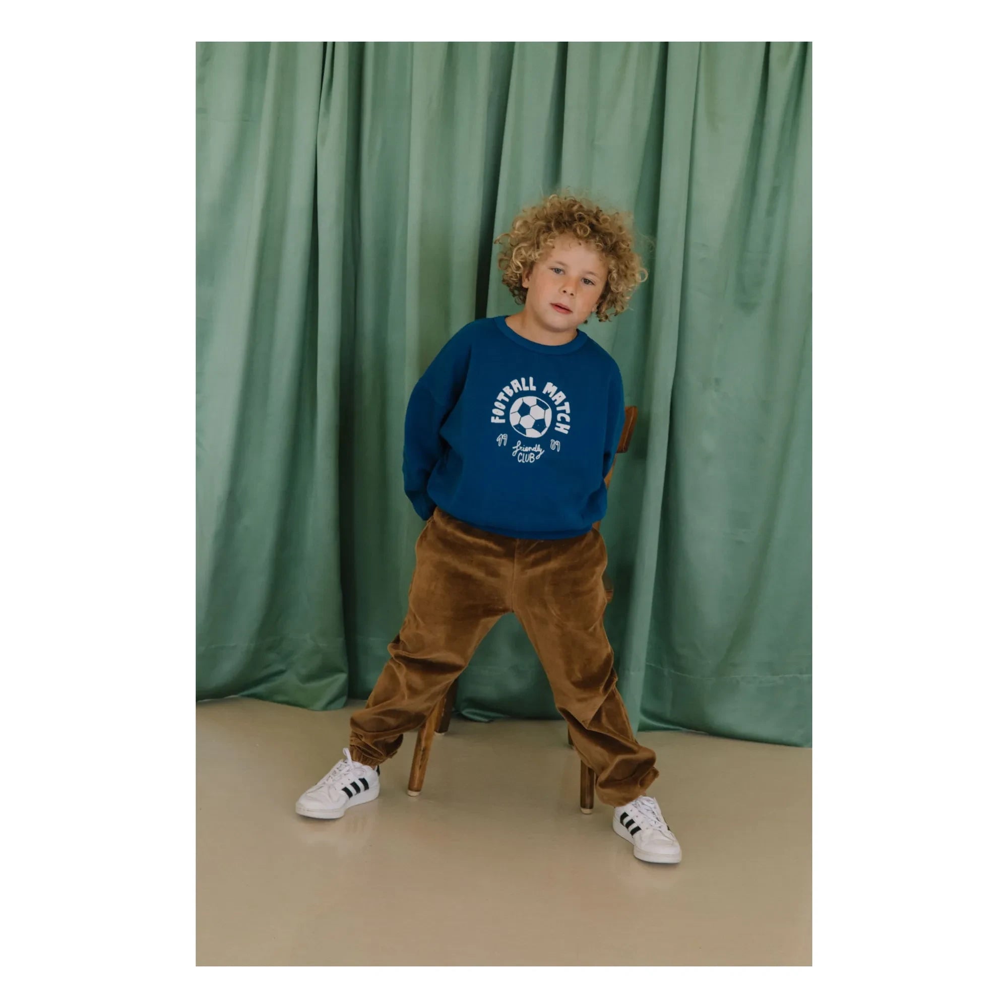 We Are Kids - Sudadera de fútbol Tony Algodón orgánico | Azul noche