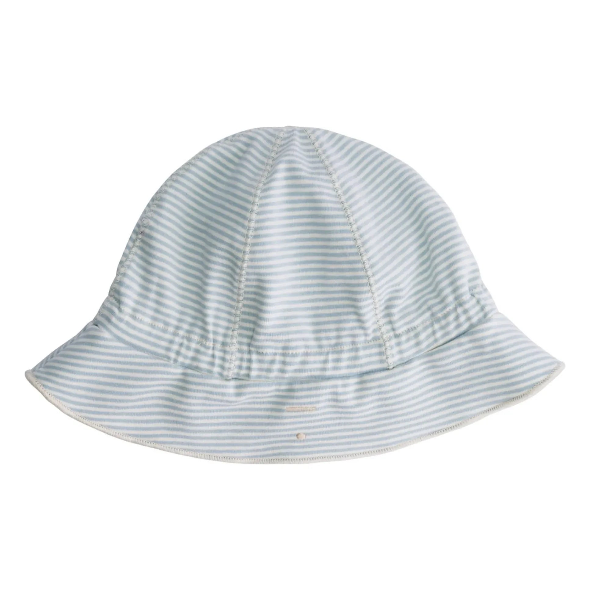Gray Label - Gorro con nudo de algodón orgánico | Azul claro