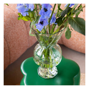 &Klevering - Florero de cristal Rombik | Verde