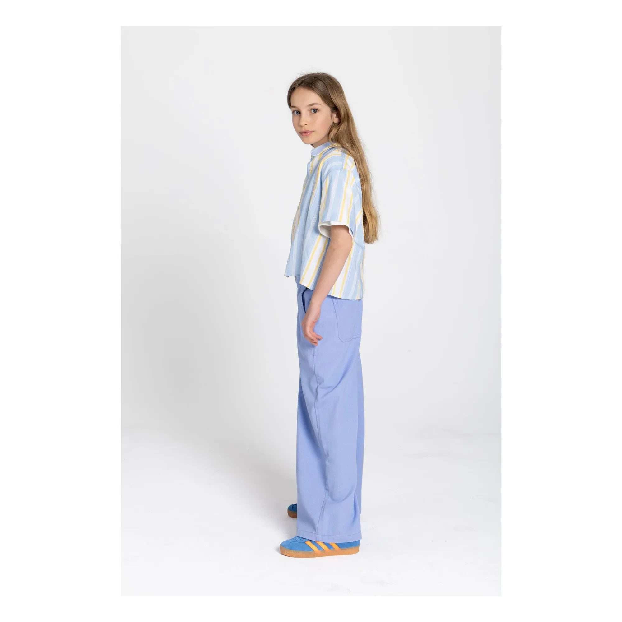 Smallable Kid - Paloma Pantalones de pernera ancha | Azul claro