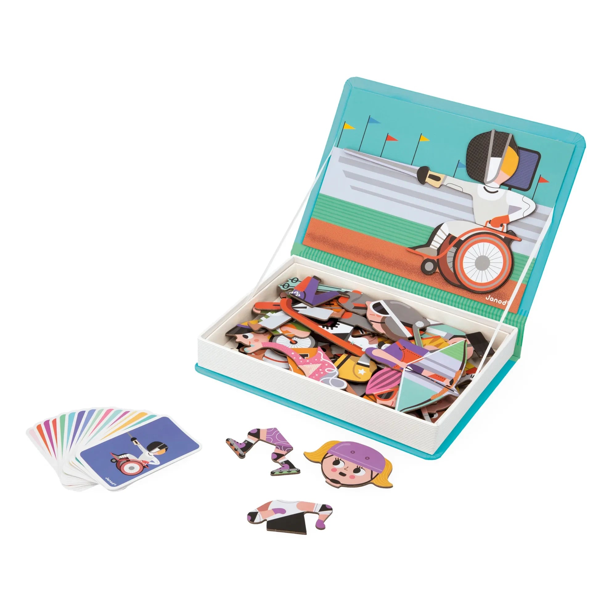 Janod - Magneti'Book Juego - Deportes