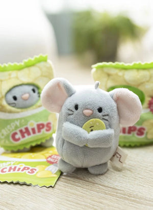 Nici - Juguete de Peluche Nibbli con Disfraz de Patatas Fritas | Gris