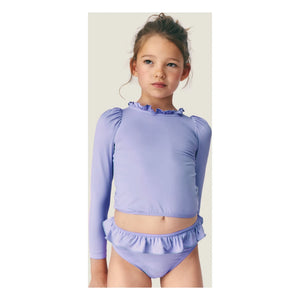 Mipounet - Traje de baño de manga larga rosa | Morado