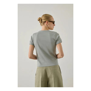 Soeur - Camiseta Aristide de algodón orgánico | Azul hielo