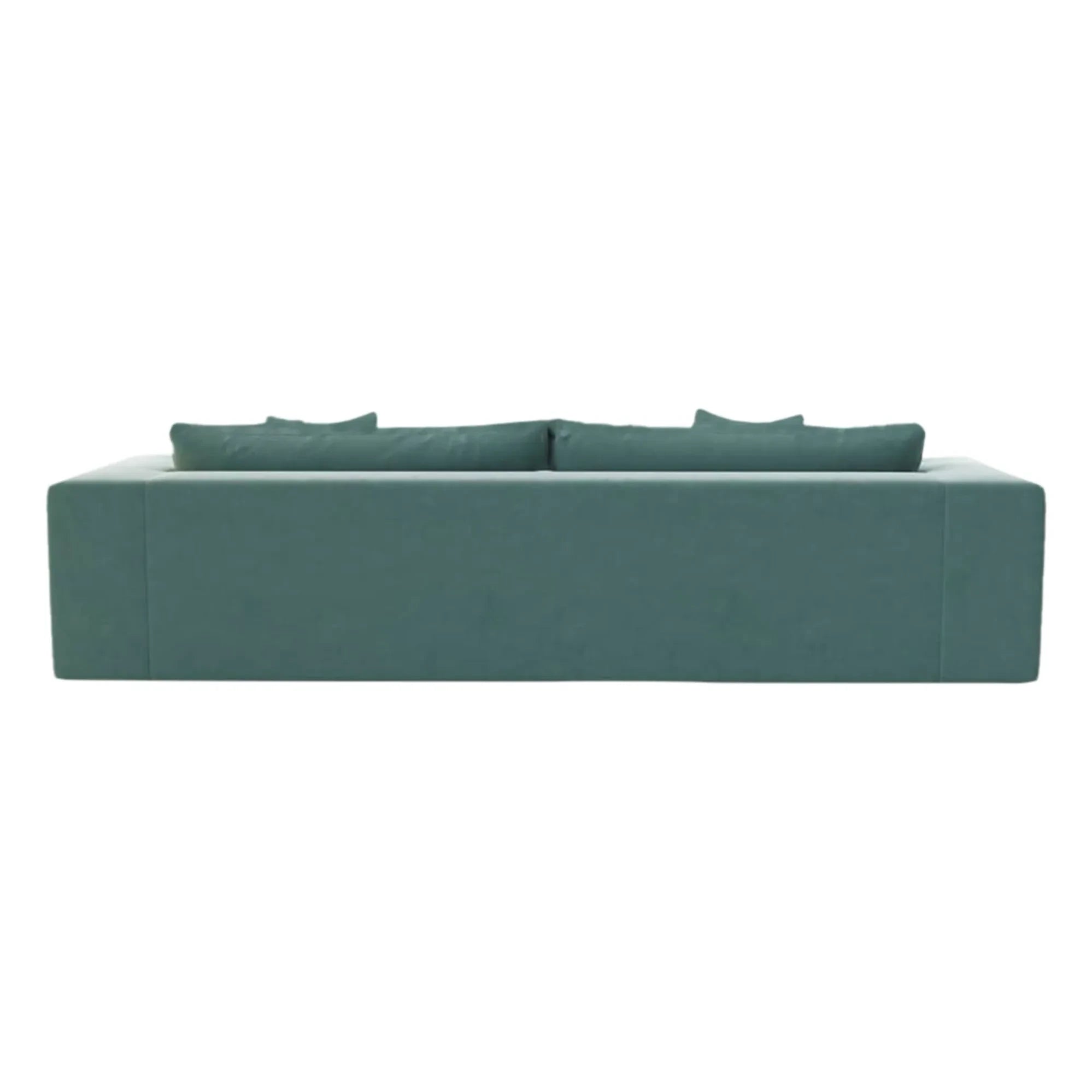 Sofá de terciopelo de 4 plazas Panac Edition - Bellechasse, ligero - 260 cm | Coñac