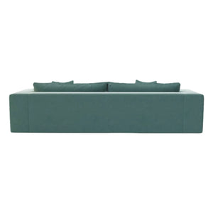 Sofá de terciopelo de 4 plazas Panac Edition - Bellechasse, ligero - 260 cm | Coñac
