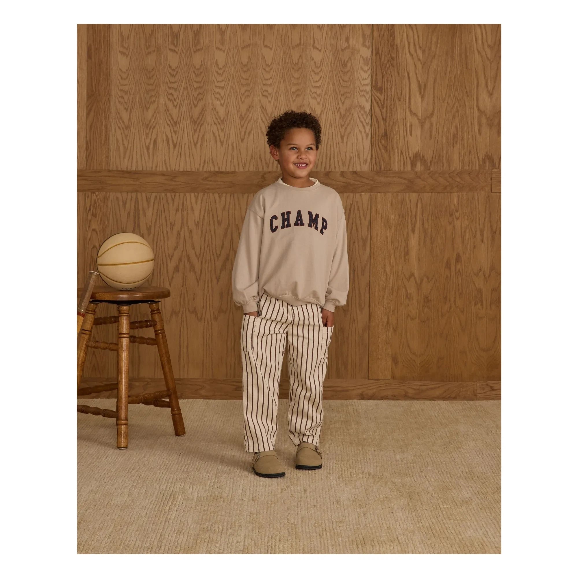 Rylee + Cru - Pantalones cargo a rayas | Crudo