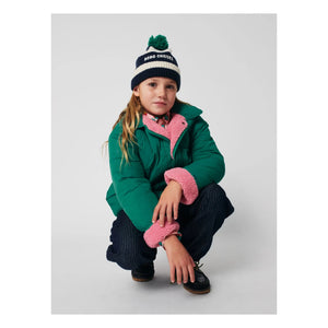 Bobo Choses - Chaqueta de fibra reciclada impermeable de doble cara | Verde
