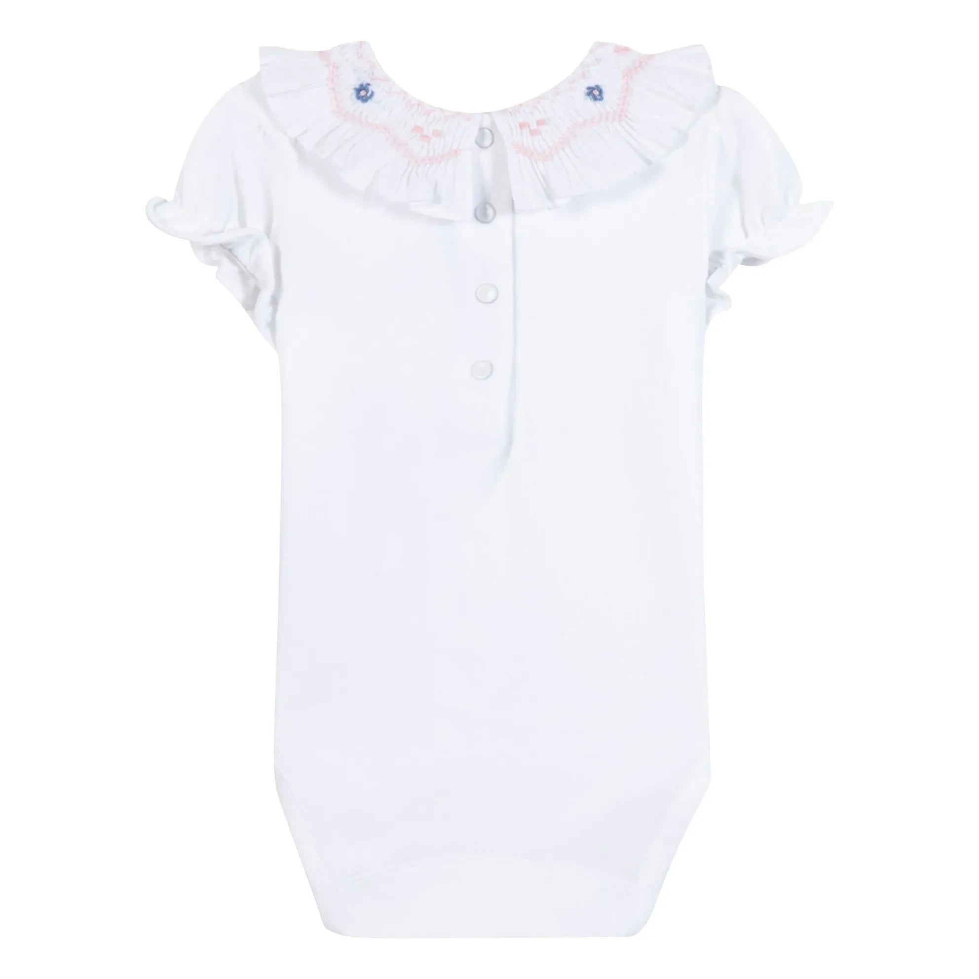 Tartine et Chocolat - Body con cuello bordado floral | Blanco