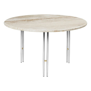 Gubi - Mesa de centro IOI, base de cromo D70 cm, GamFratesi | Cromo